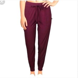 Nicole Miller Sport Burgundy Joggers